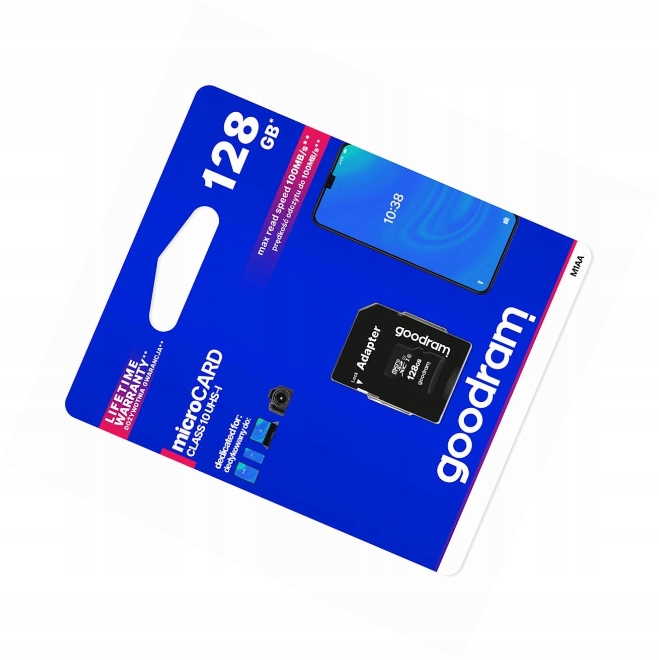 Karta pamięci 128GB microSD do telefonu szybka 10 Class z adapterem Sd