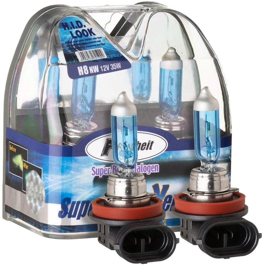2x Żarówki Farenheit H8 Cool Blue 5000K White Xenon Look