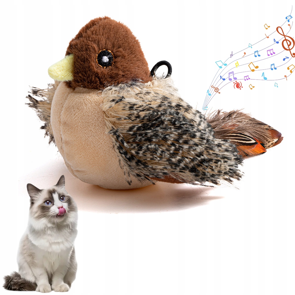 Levně Interaktivní Hračka Pro Kočky Cvičící Třepotající Se Plyšová Hračka