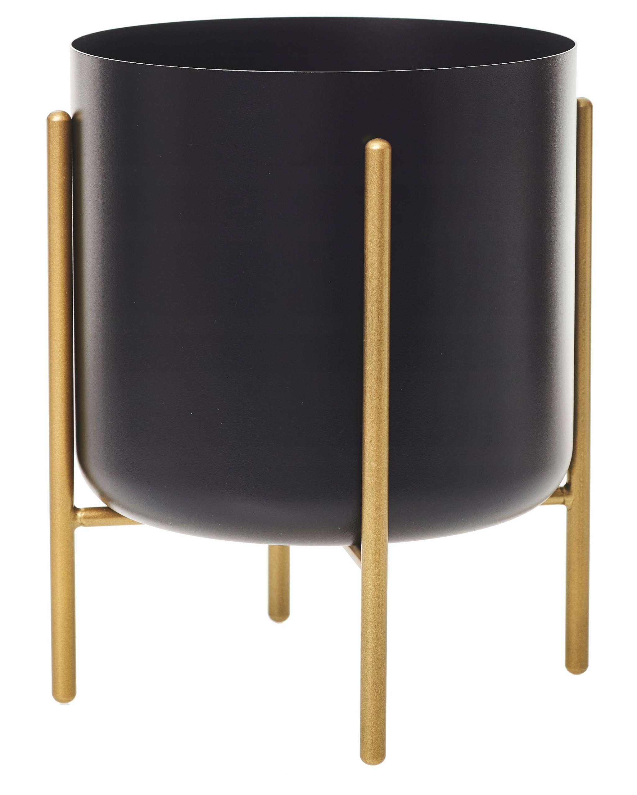 DONICZKA OSŁONKA METALOWA STOJAK NA KWIATY CZARNY