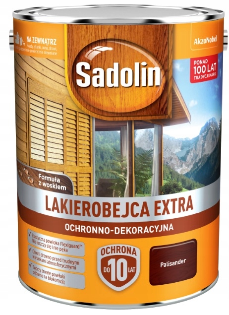 

Lakierobejca Sadolin Extra- palisander [9], 5l