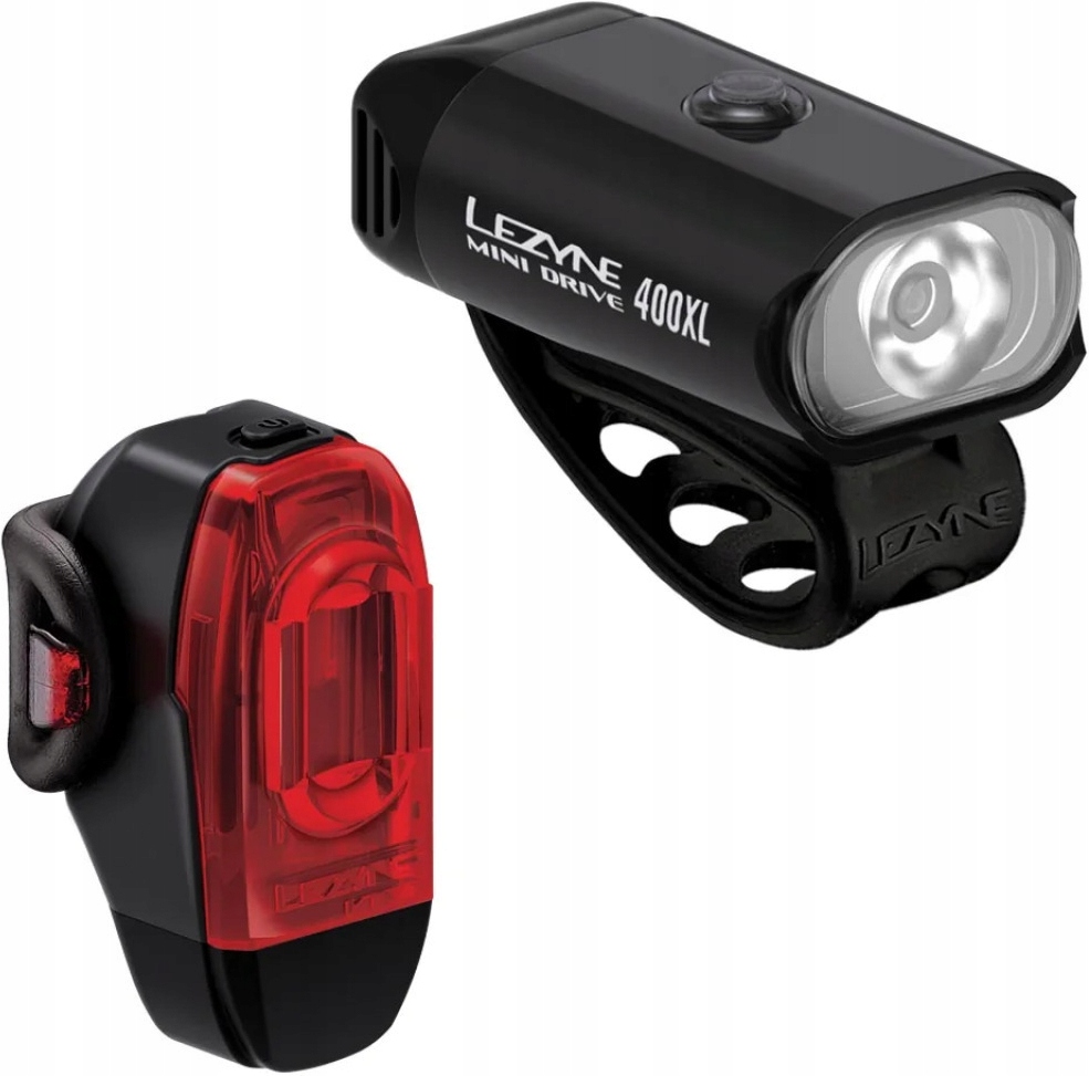 Lezyne zestaw lampek Mini Drive 400XL Ktv Drive+ 40lm