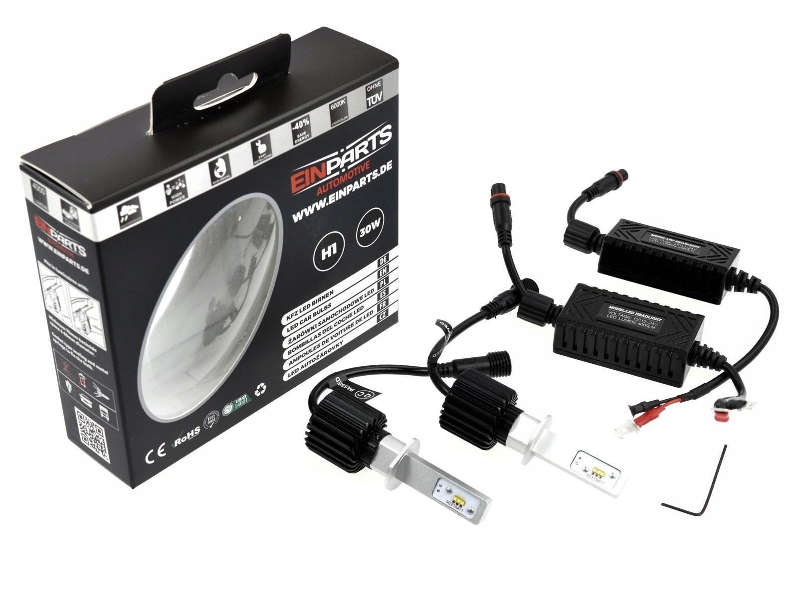 Led žiarovky H1 Canbus 4300K Philips EPLH26C 2ks