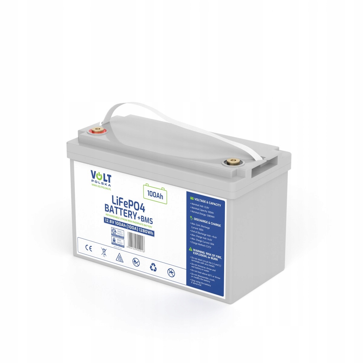 Akumulátor LiFePO4 12V 100 Ah (100A) lítium-železo-fosfátový