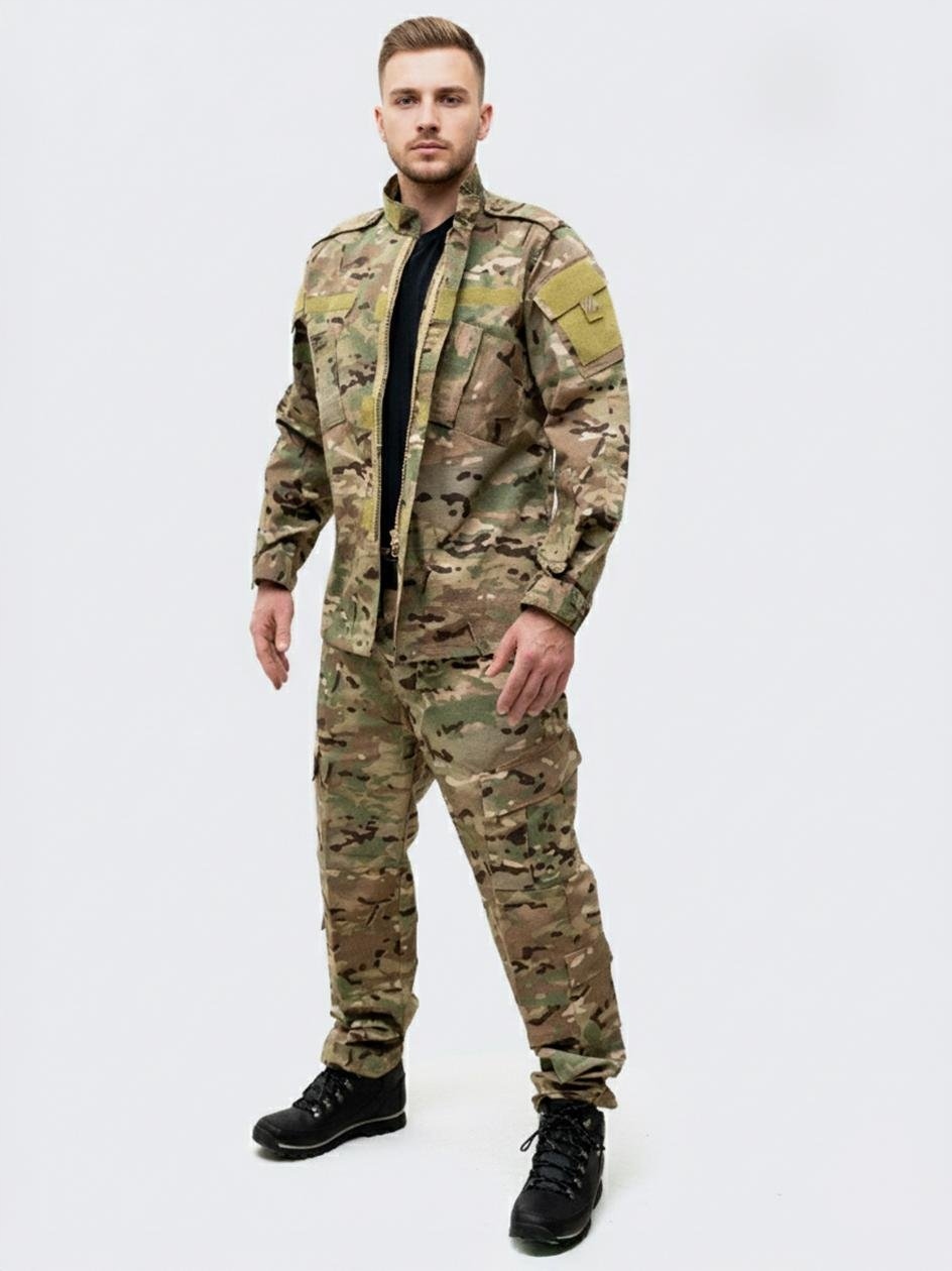 Polní Uniformovaný Komplet Rip-Stop Pánský Americký Camo Maskáčový Armáda Xs