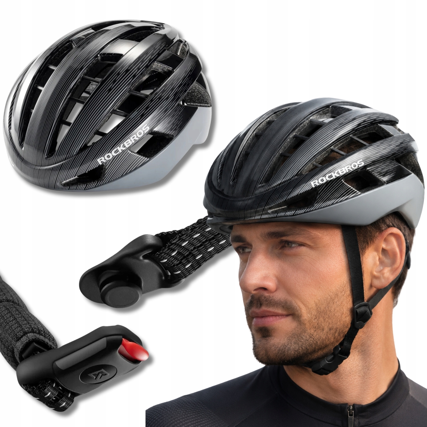 Cyklistická Přilba Na Kolo Pro Muže, Dámská, Pohodlná, Sportovní, Lehká, 58-62 CM Rockbros