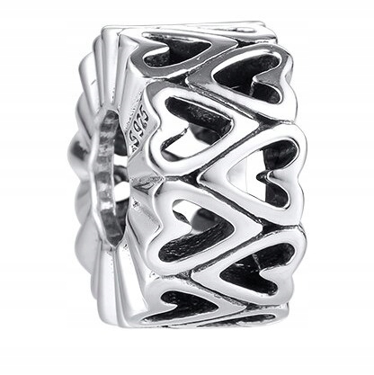 

Charms Serduszka Serca Hearts srebro 925