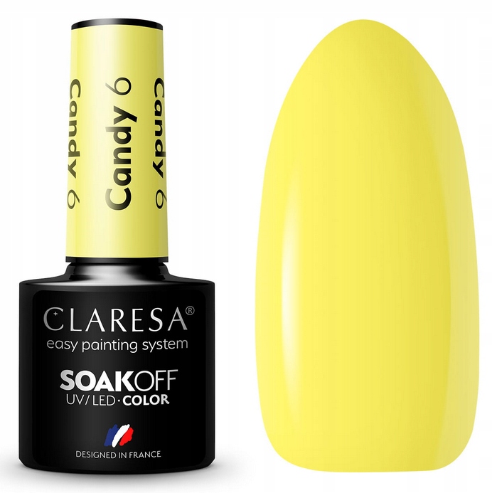 

Claresa Lakier Hybrydowy Candy Nr 6 Żółty 5ml