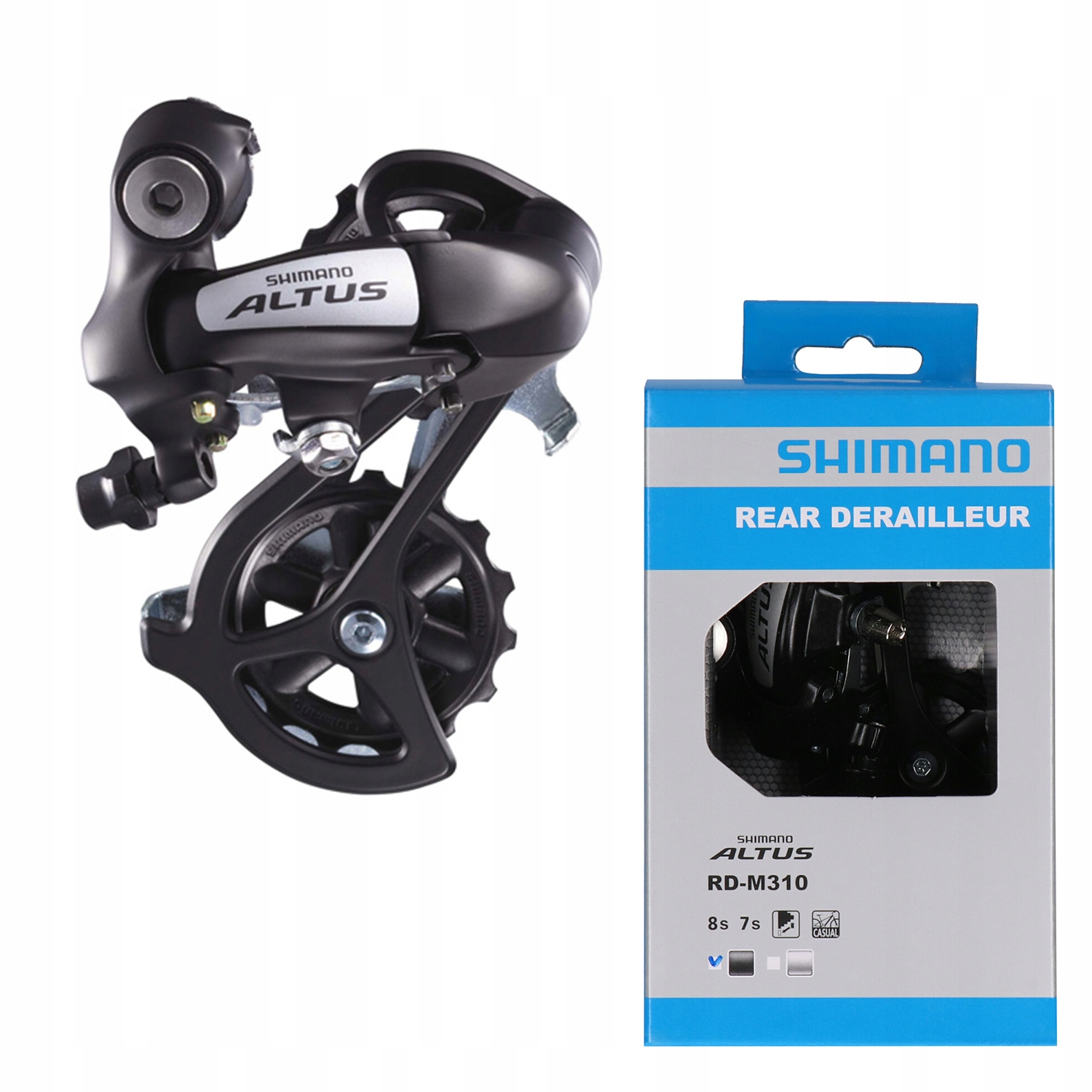 

Shimano RD-M310 Przerzutka tył 7/8s Altus