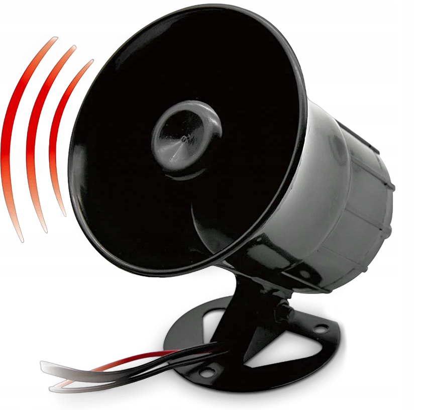 GŁOŚNA SYRENA ALARMOWA FANFARA 6 TONOWA MEGAFON KLAKSON 6 TON POLICYJNA Numer katalogowy części 42248