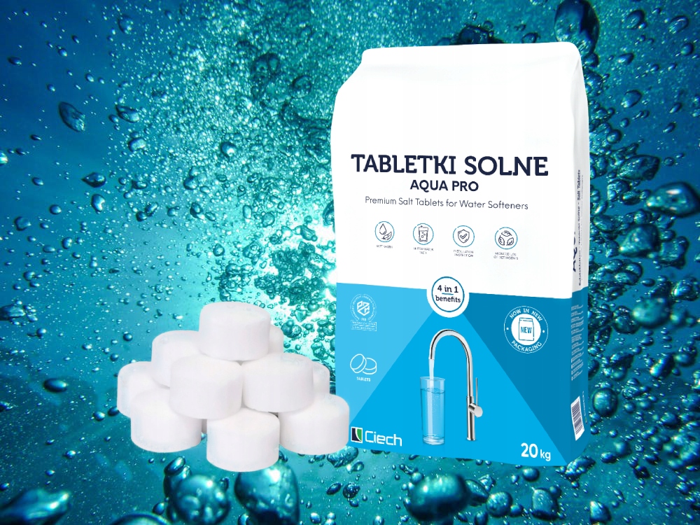 SÓL CIECH 20KG TABLETKI SOLNE DO STACJI UZDATNIANIA ZMIĘKCZACZ WODY Marka Ciech