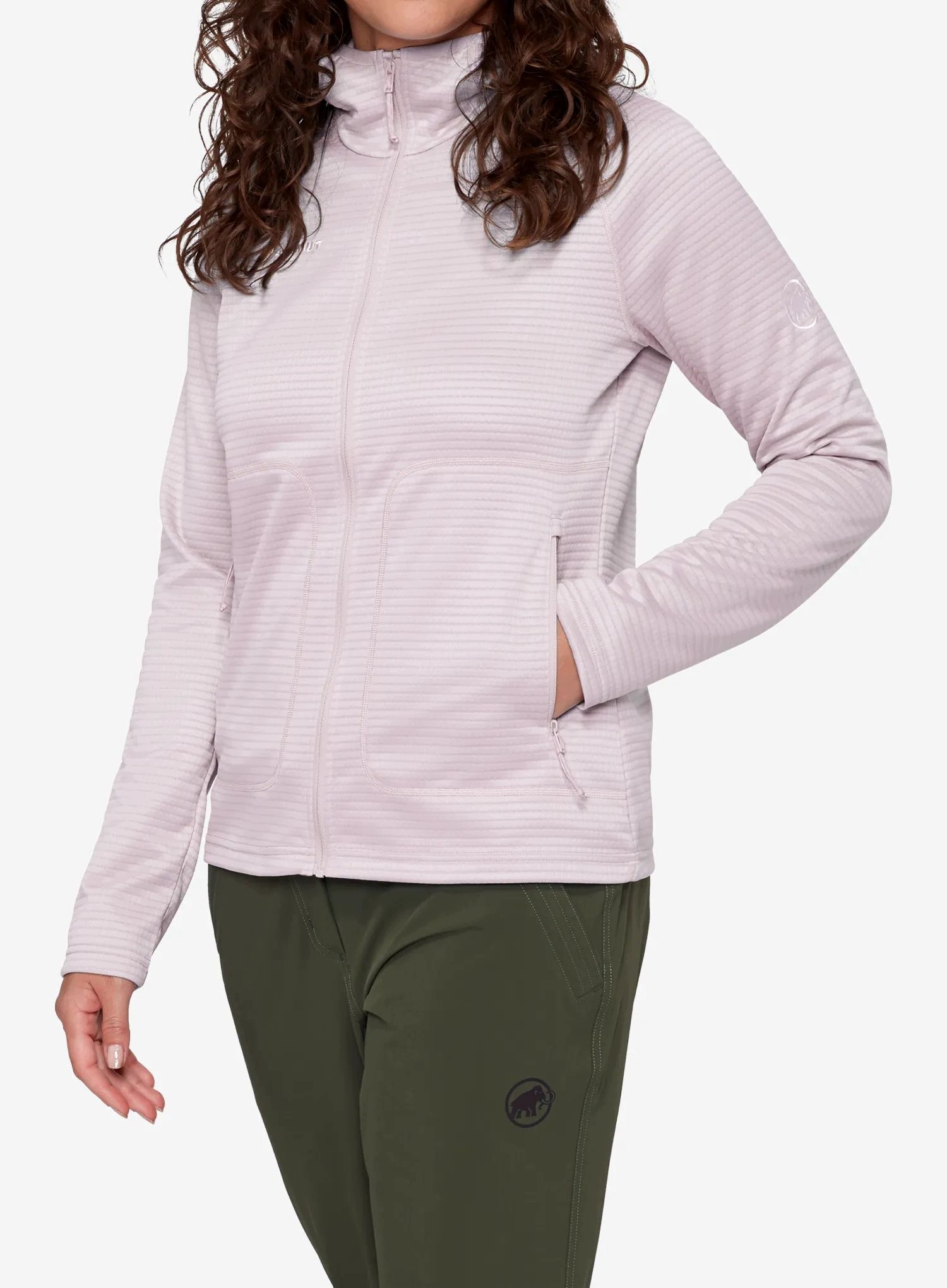 Bluza damska z kapturem Mammut Crag ML Hooded Jacket alpine calamint S