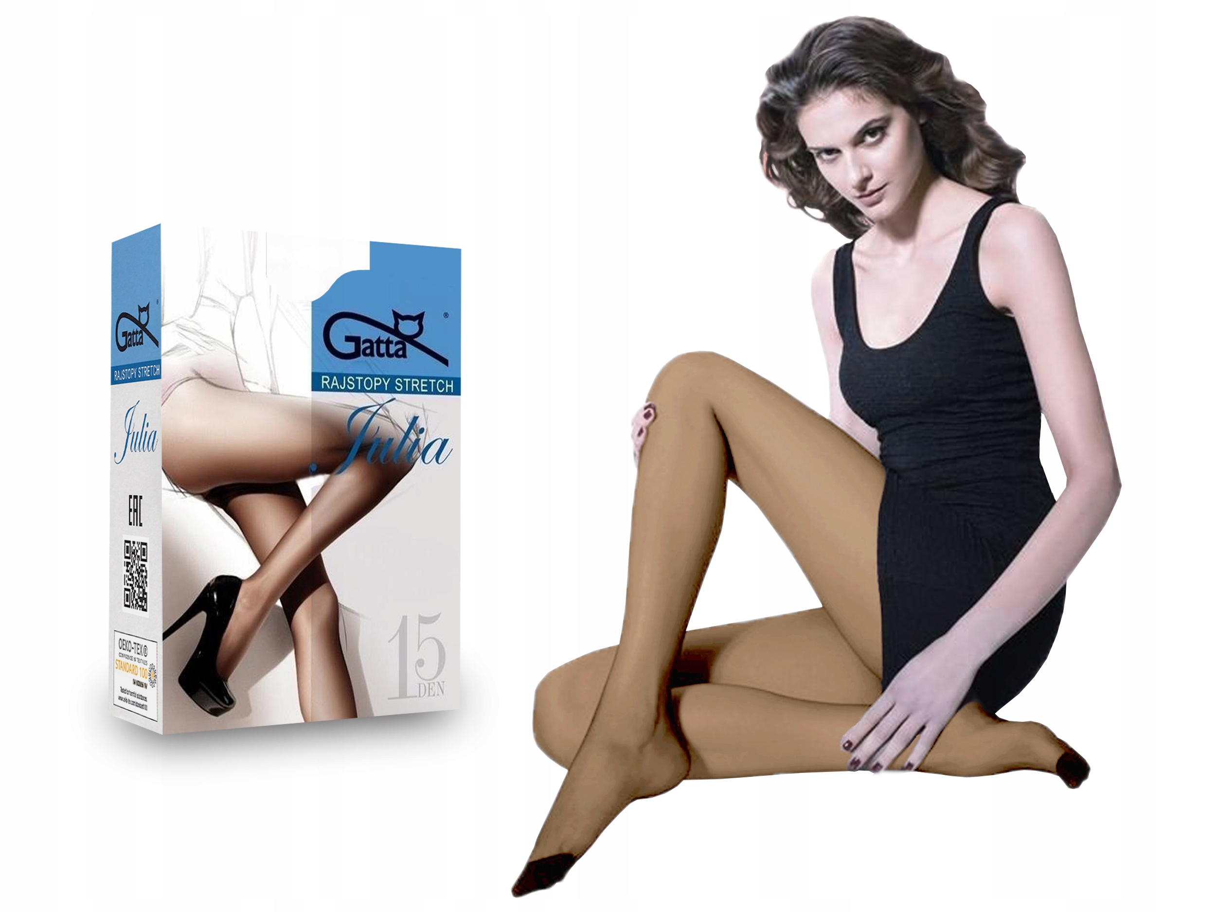 

Rajstopy Gatta półmatowe Julia, 15 den, golden 4-L