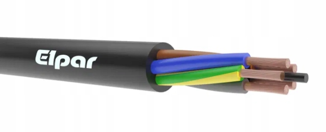 Kábel OnPd 5x4mm H07RN-F lanko okrúhle čierne s gumou Balenie 100 m