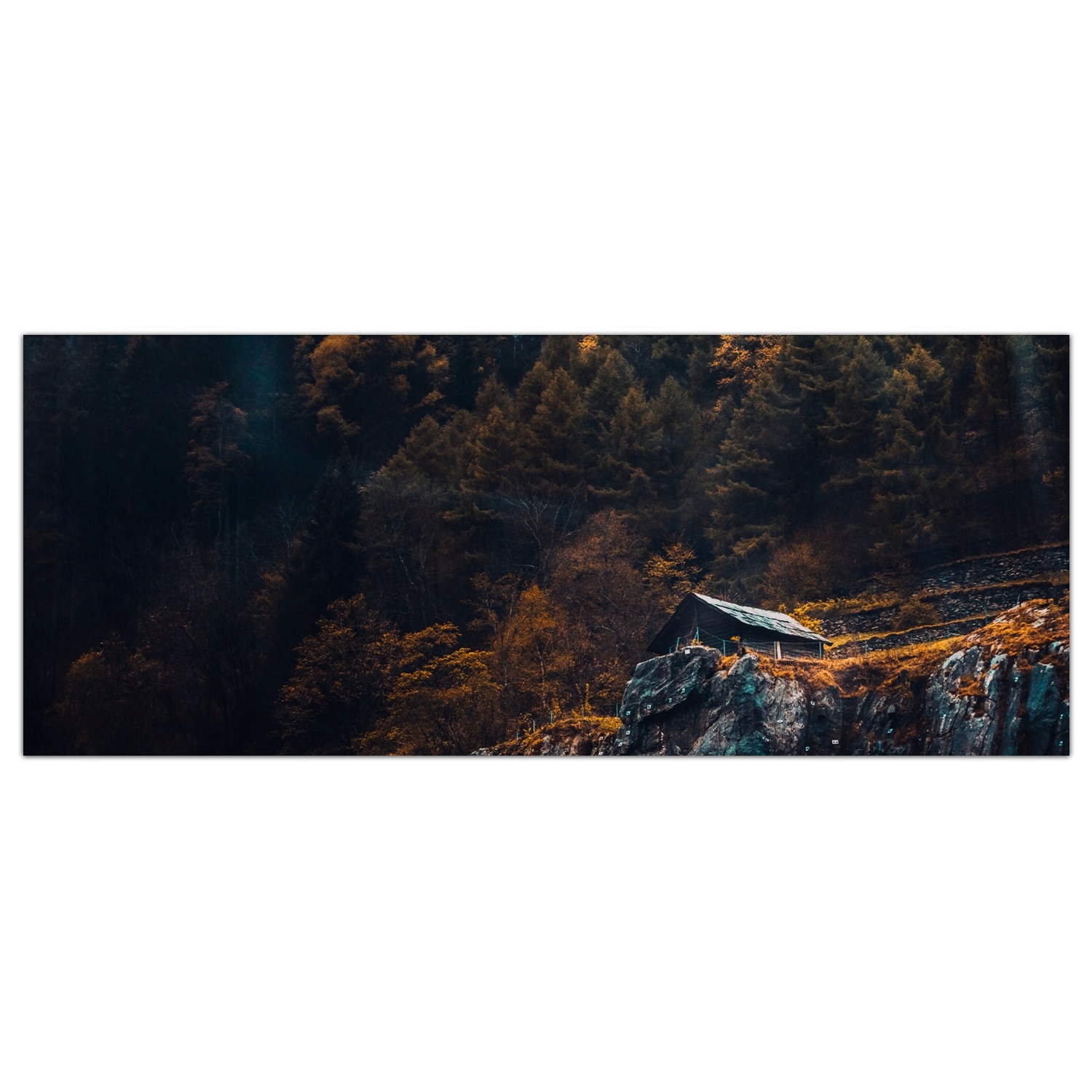

Obraz na szkle Foto Góry Chata Krajobraz 125x50