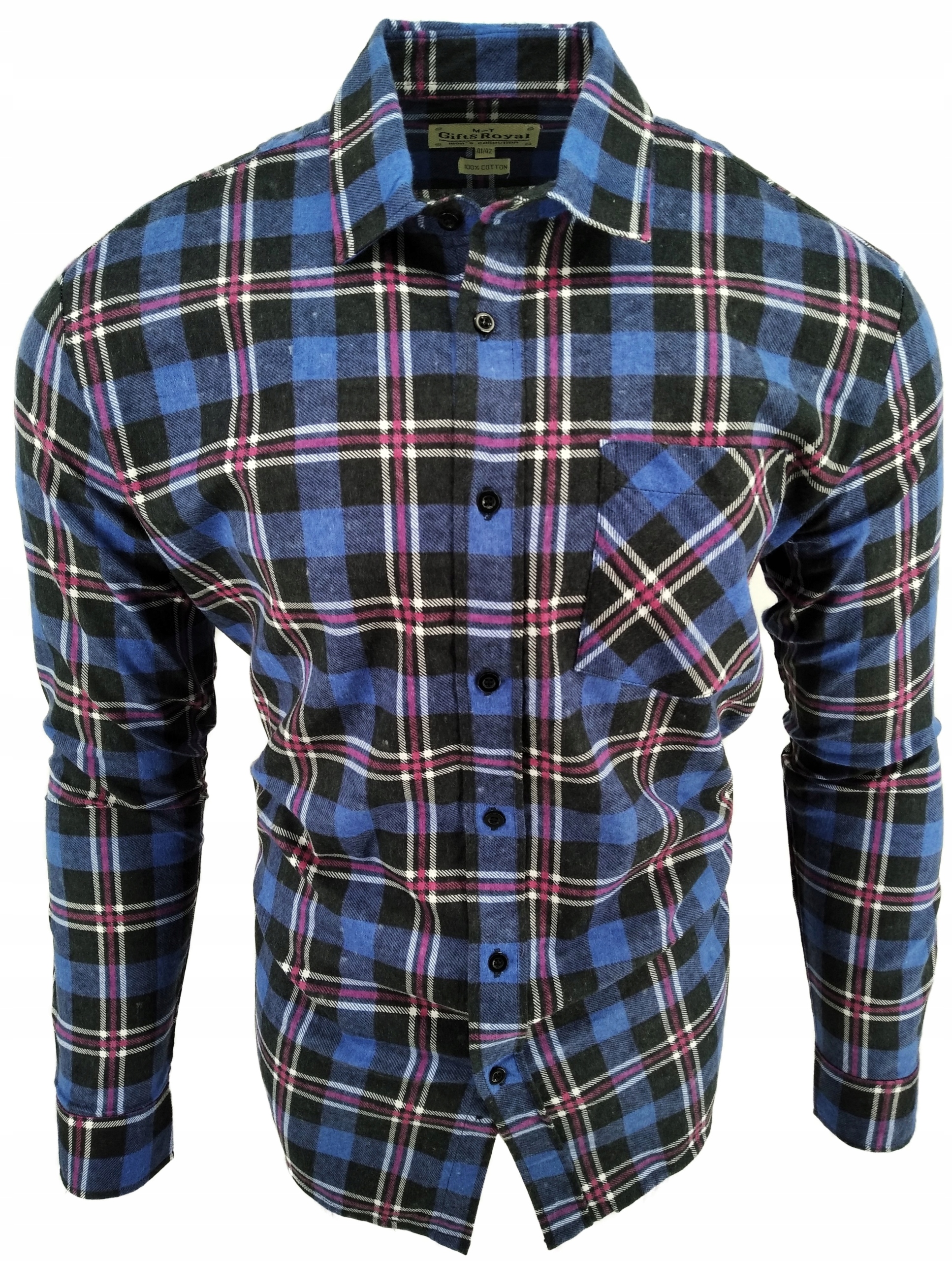 

Koszula Flanelowa Męska W Kratkę #1 Koł: 42/43 XL
