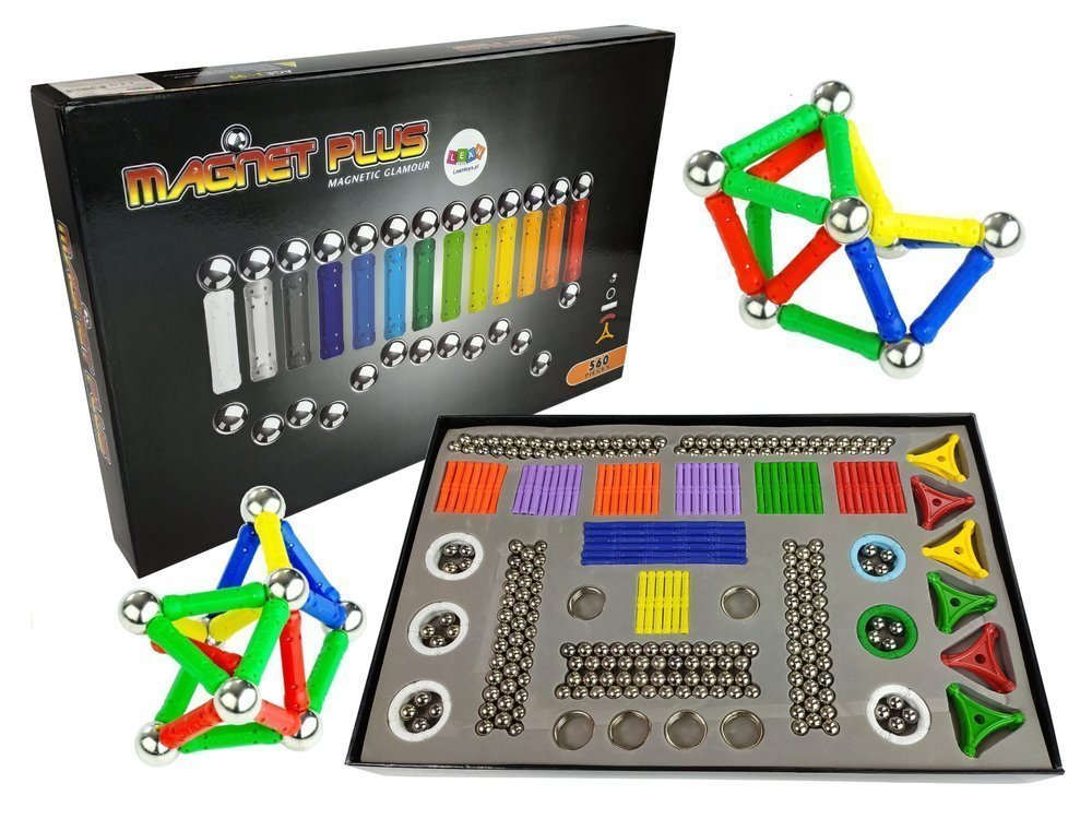 

Zestaw Magnastix Klocki Magnetyczne 560 Tablica