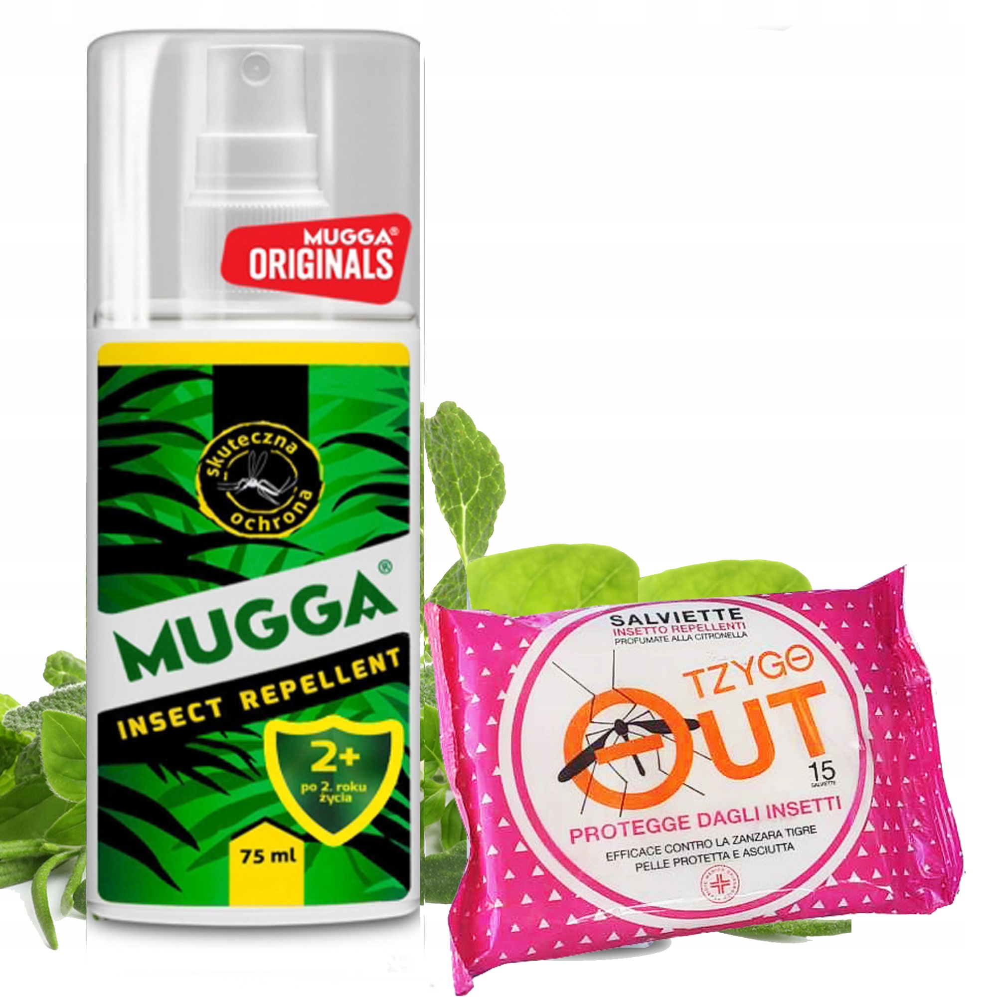 MUGGA SPRAY 9,5 % DEET odstraszacz na komary i kleszcze dla dzieci 2+ MUGA