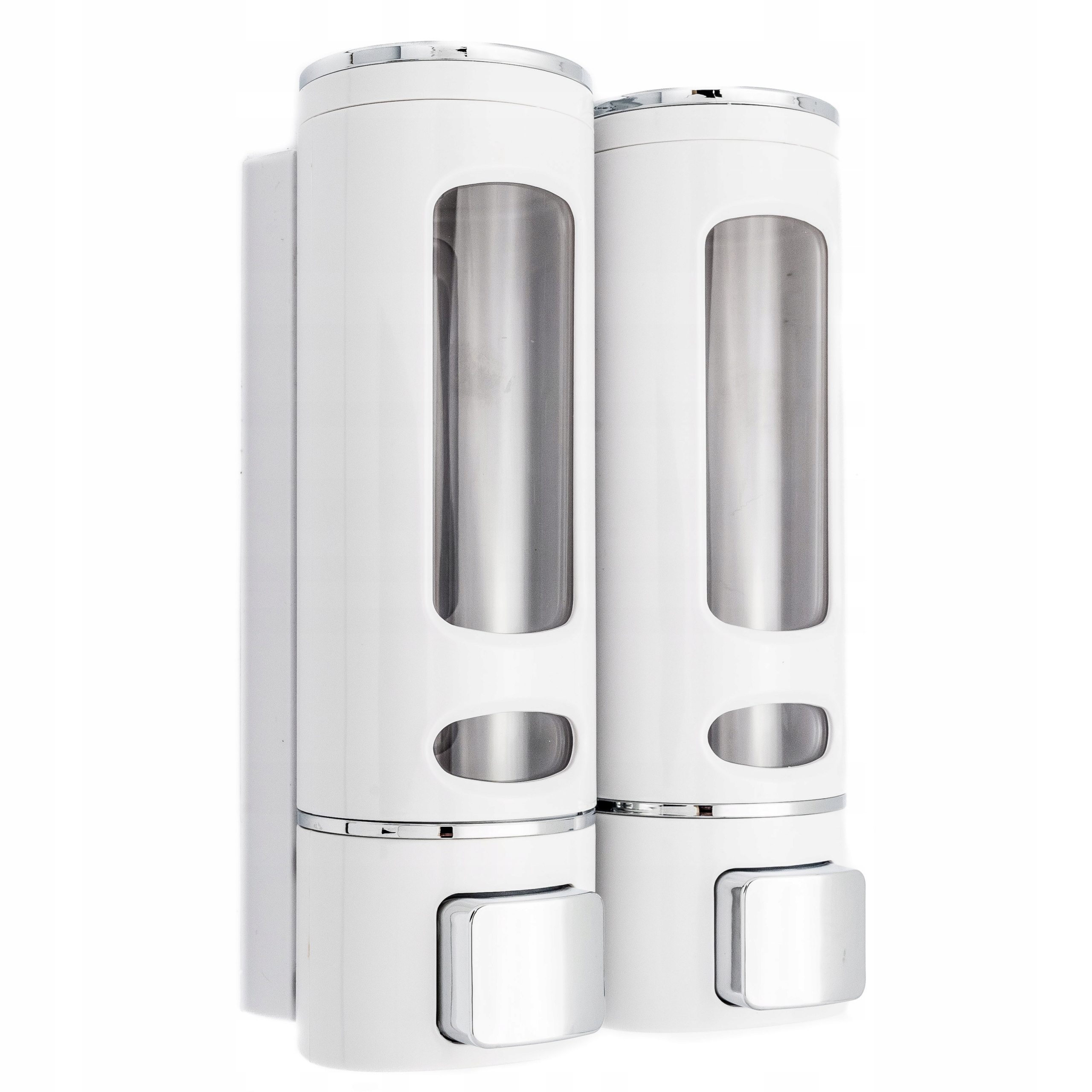 

Dozownik Mydło Płyn Szampon Ścienny 2x400 ml Biały