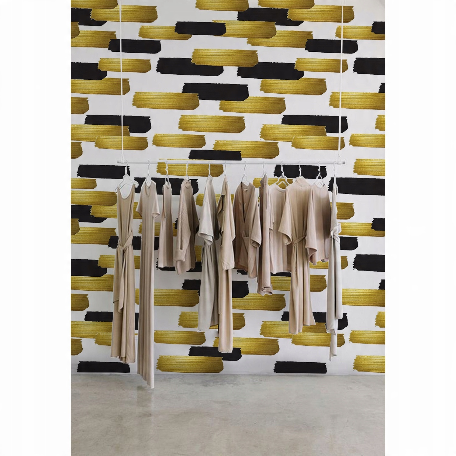 

Fototapeta ścienna Złote i czarne plamy 250x250 cm