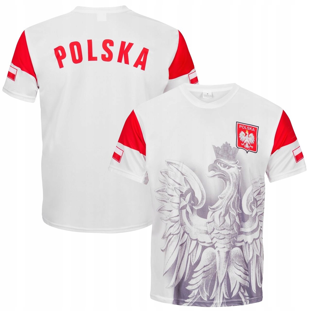 Koszulka T-Shirt Kibica Reprezentacji Polski Orzeł Patriotyczna r. 146 cm