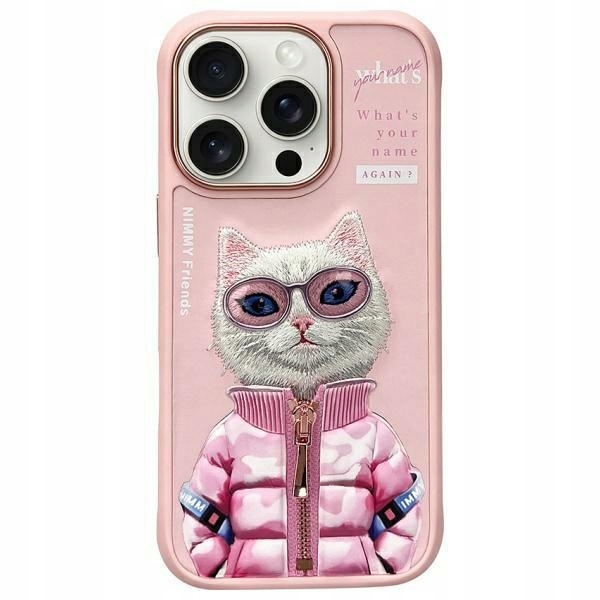 Pouzdro pro iPhone 16 Pro Nimmy Cool&Cute Růžové