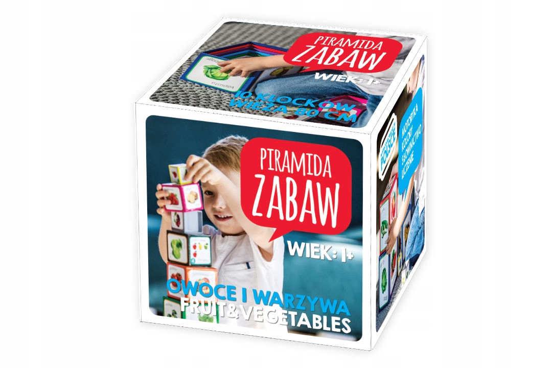 PIRAMIDA ZABAW KLOCKI WIEŻA EDUKACYJNA OWOCE Marka Piramida Zabaw