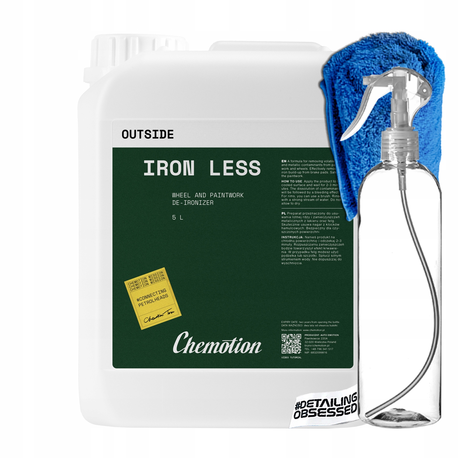 Chemotion Iron Less 5000 ml deironizer na odstraňovanie prchavej hrdze
