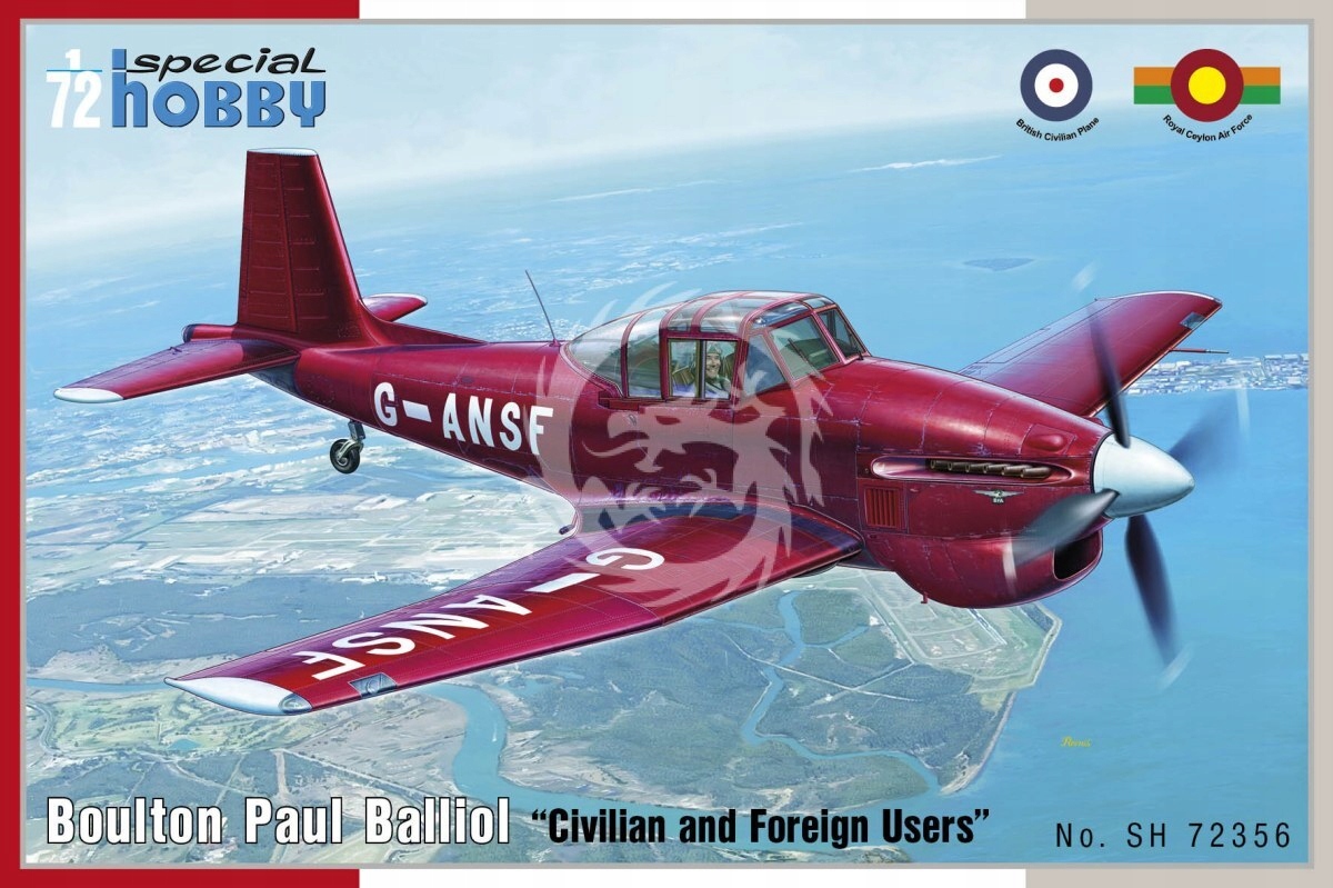 Boulton Paul Balliol "Civilní a zahraniční uživatelé" Special Hobby SH72356 ska