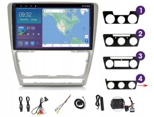 Rádio Gps Android Auto Škoda Octavia 2 2007-2012 Carplay Usb Wifi 4GB 64GB