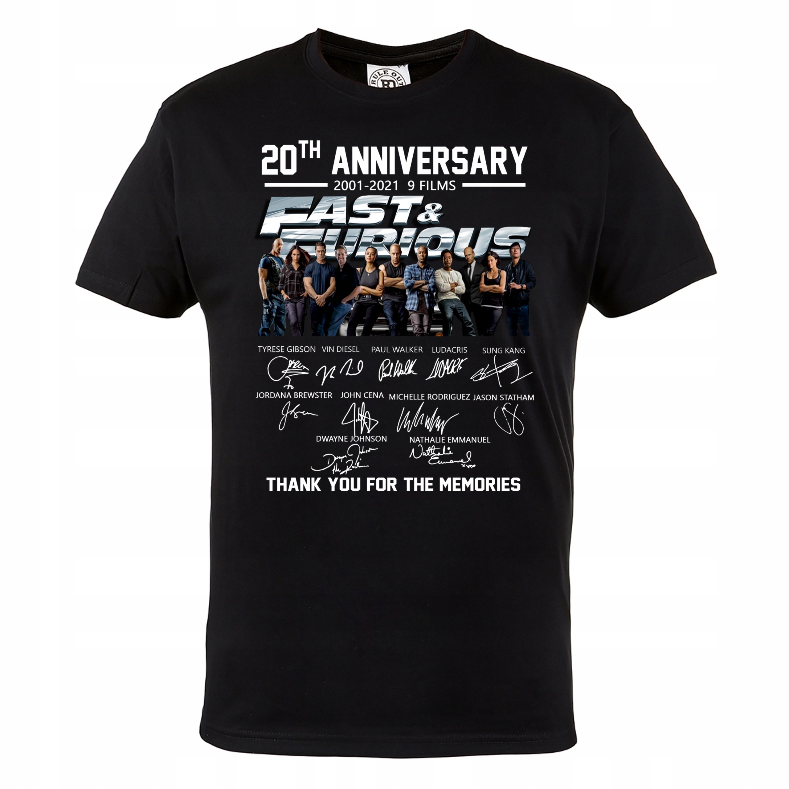 

Koszulka 20 Lat Szybcy I Wściekli Fast And Furious