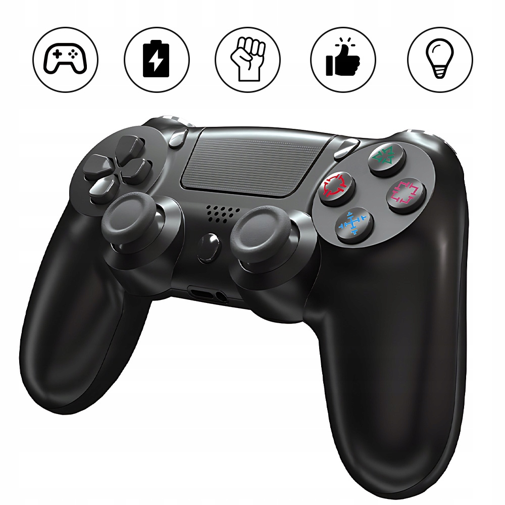Pad Bezdrátový Ovladač Pro PS4 Vibrace Černý