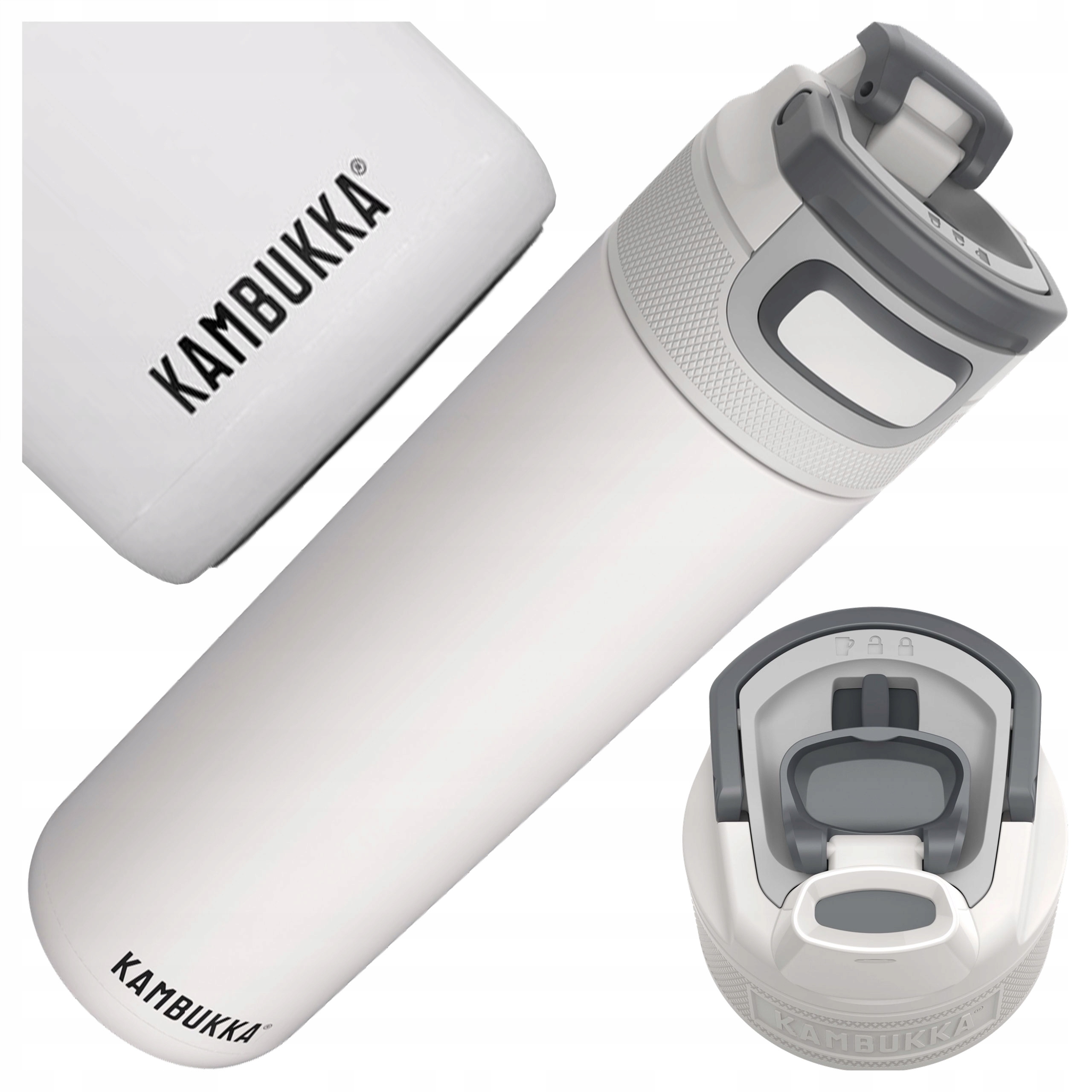 Termoska Kambukka Elton Insulated Bílá Cestovní Termoska 600 ml