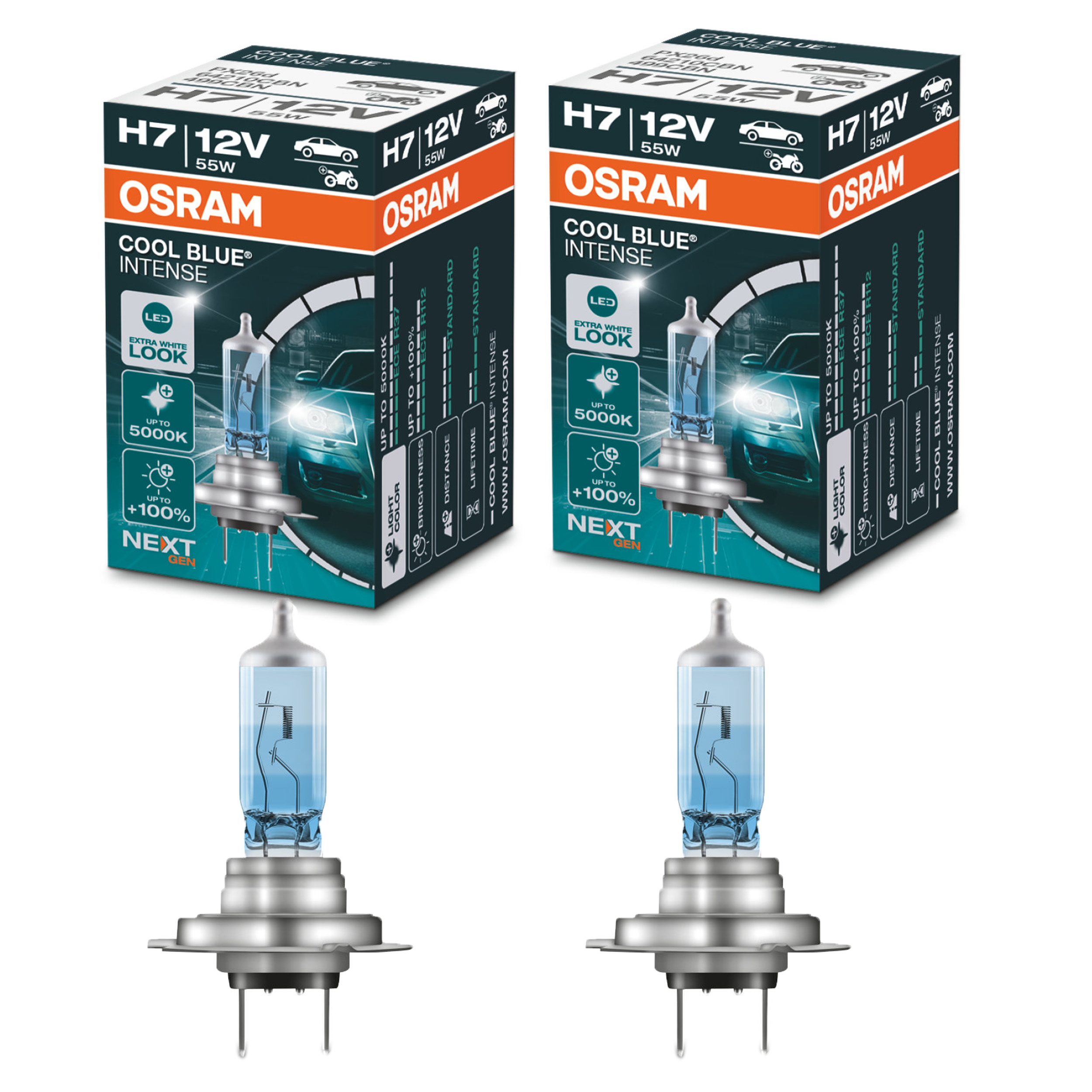 

Żarówka Osram H7 2 szt Cool Blue Intense 5000 K
