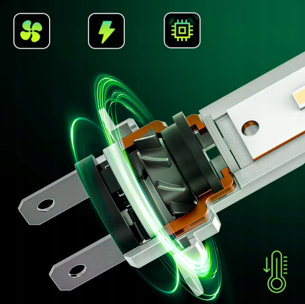 ŻARÓWKI H7 LED HOMOLOGACJA CANBUS H7 XENON H7 BIAŁE NAJMOCNIEJSZE RETROFIT Typ żarówki H7