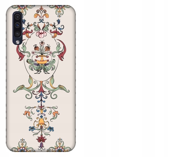 

Etui pokrowiec Samsung Galaxy A50 Vintage wzór kwi