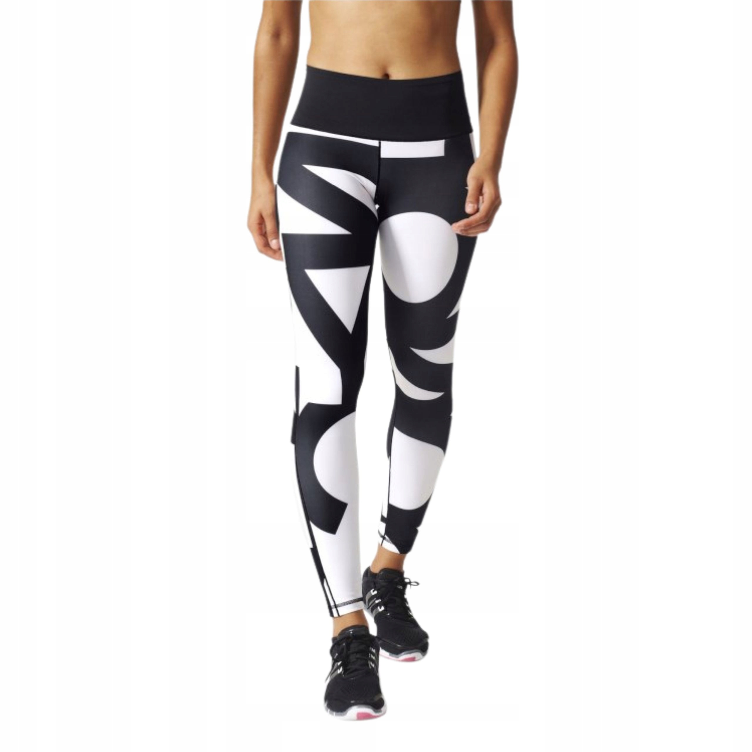 Damskie legginsy treningowe Adidas Wo Hr Long Typo Xs