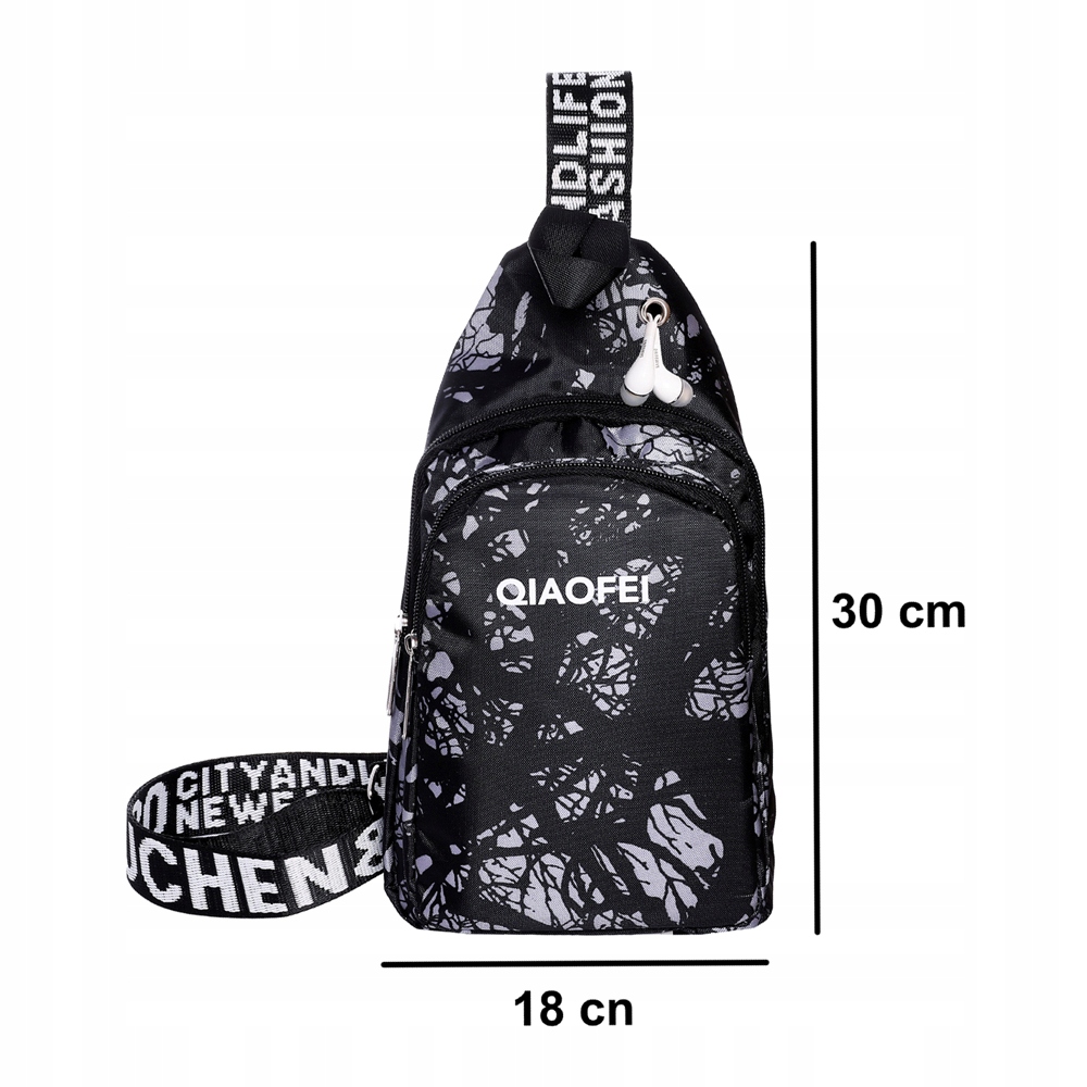 PLECAK NA JEDNO RAMIĘ SPORTOWY WYCIECZKOWY MIEJSKI MŁODZIEŻOWY SOLIDNY Pojemność brak informacji