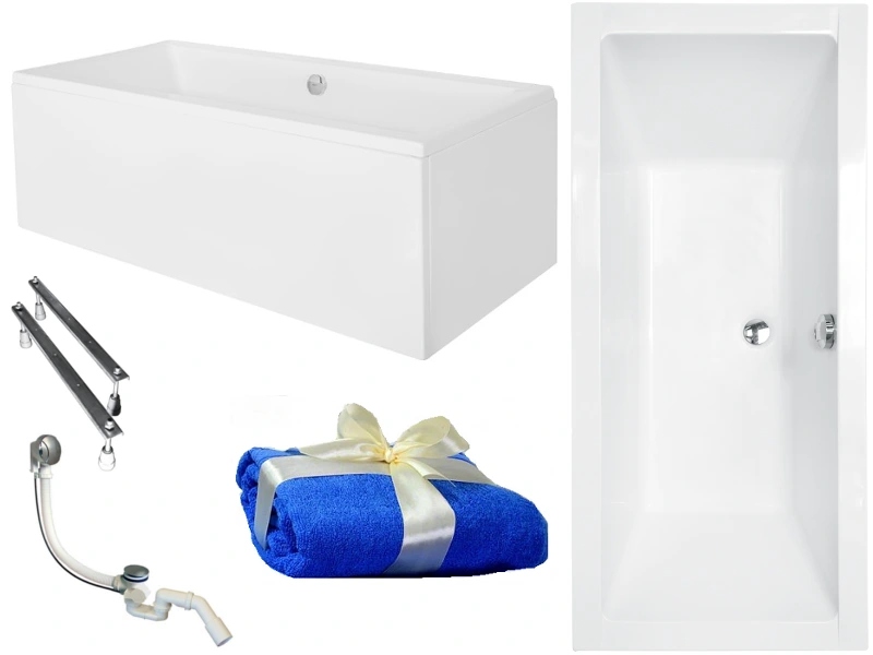 

Pmd Besco Quadro Wanna 175x80 +syfon Autom+obudowa