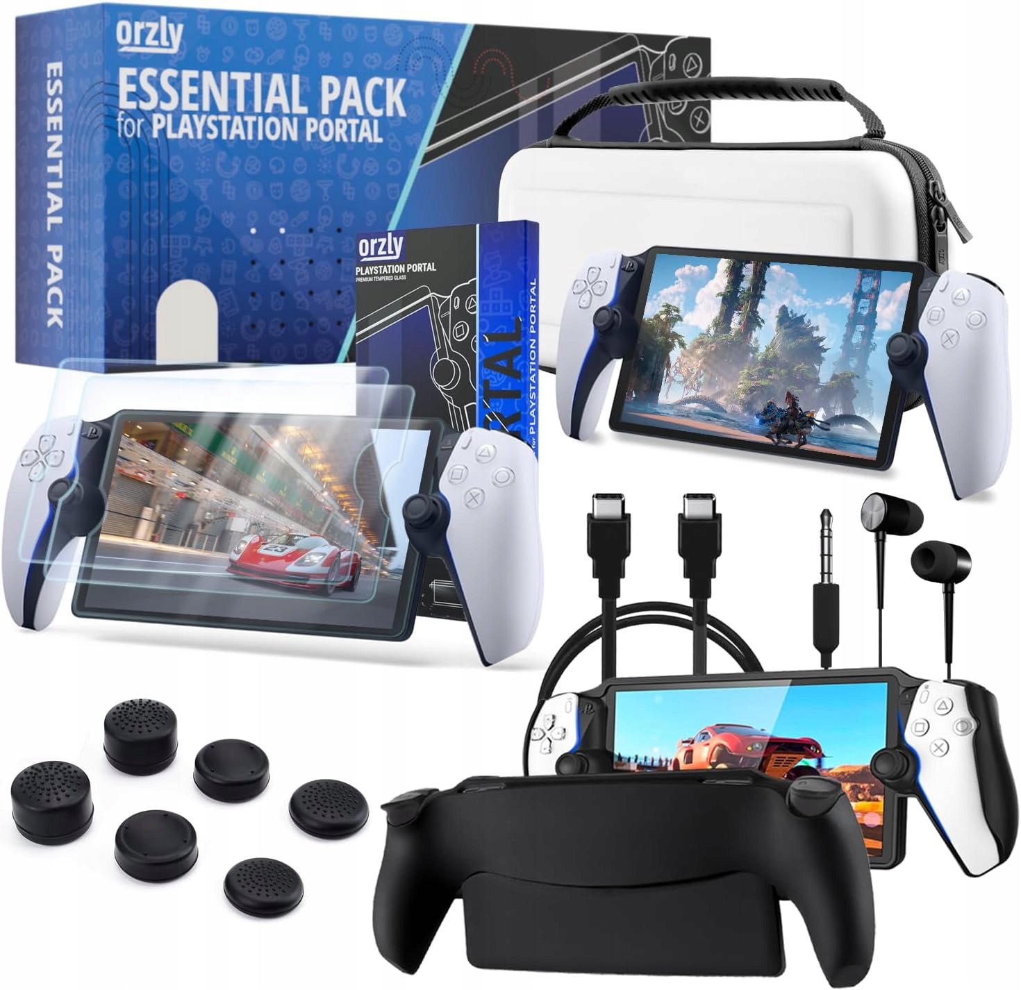 Zestaw Akcesoriów Playstation Portal 8W1 Etui Ochraniacz Słuchawki