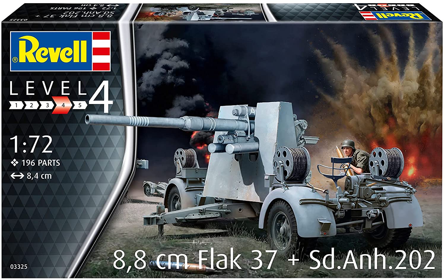 Revell 03325 1/72 8,8 cm Flak 37 Sd.Anh.202