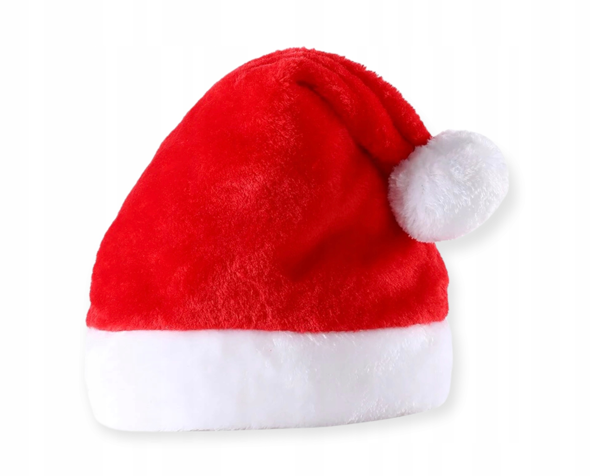 CZAPKA MIKOŁAJA ŚWIĄTECZNA MIKOŁAJKI PRZEBRANIE STRÓJ PLUSZOWA