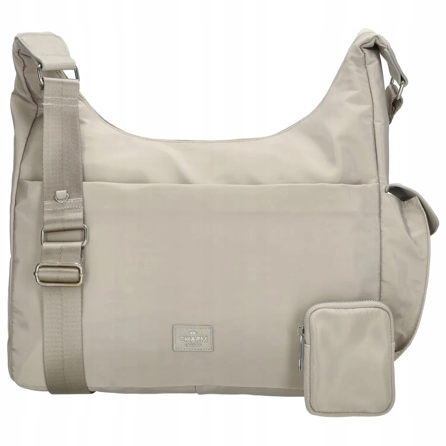 Dámská větší taška přes rameno Charm London Odeon 12,5L světle šedá