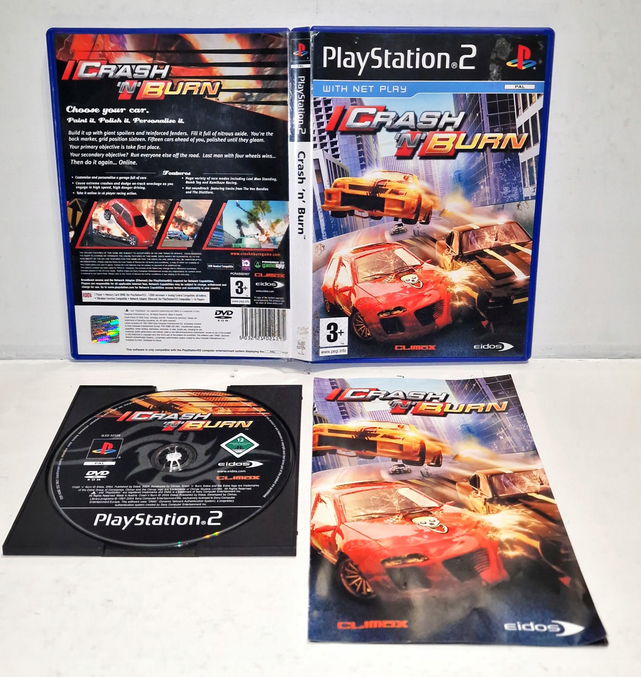 Gra CRASH 'N' BURN PS2 3XA CZYTAJ OPIS !!!