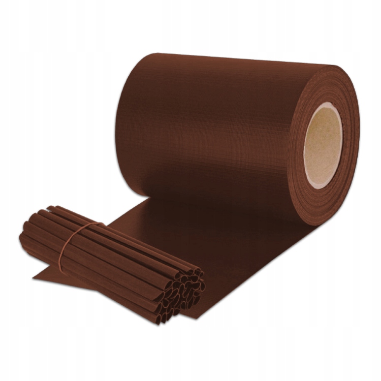 Stínící panelové pásy 19 cm x 35 m hnědá 450 g/m² včetně 20 klipů