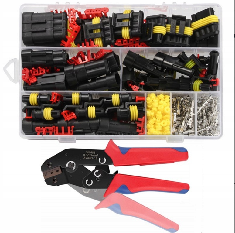 KOSTKA WTYK ZESTAW HERMETYCZNE KABLI KONEKTORÓW