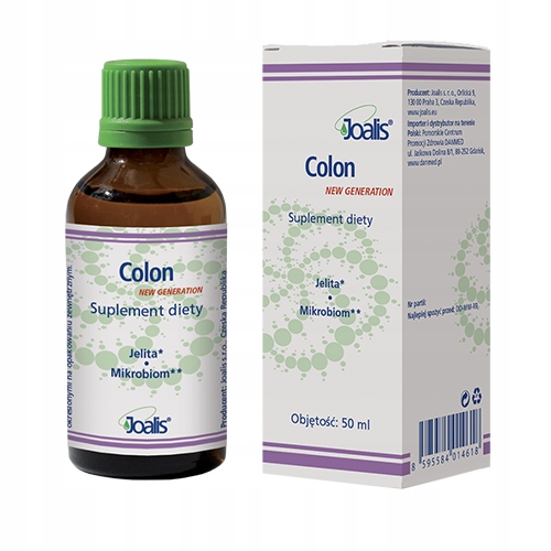 Joalis Colon krople ziołowe 50 ml Wspiera Jelita i Układ Pokarmowy New Gene