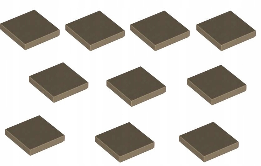 

Lego Płytka płaska 2x2 dark tan 3068b -10szt