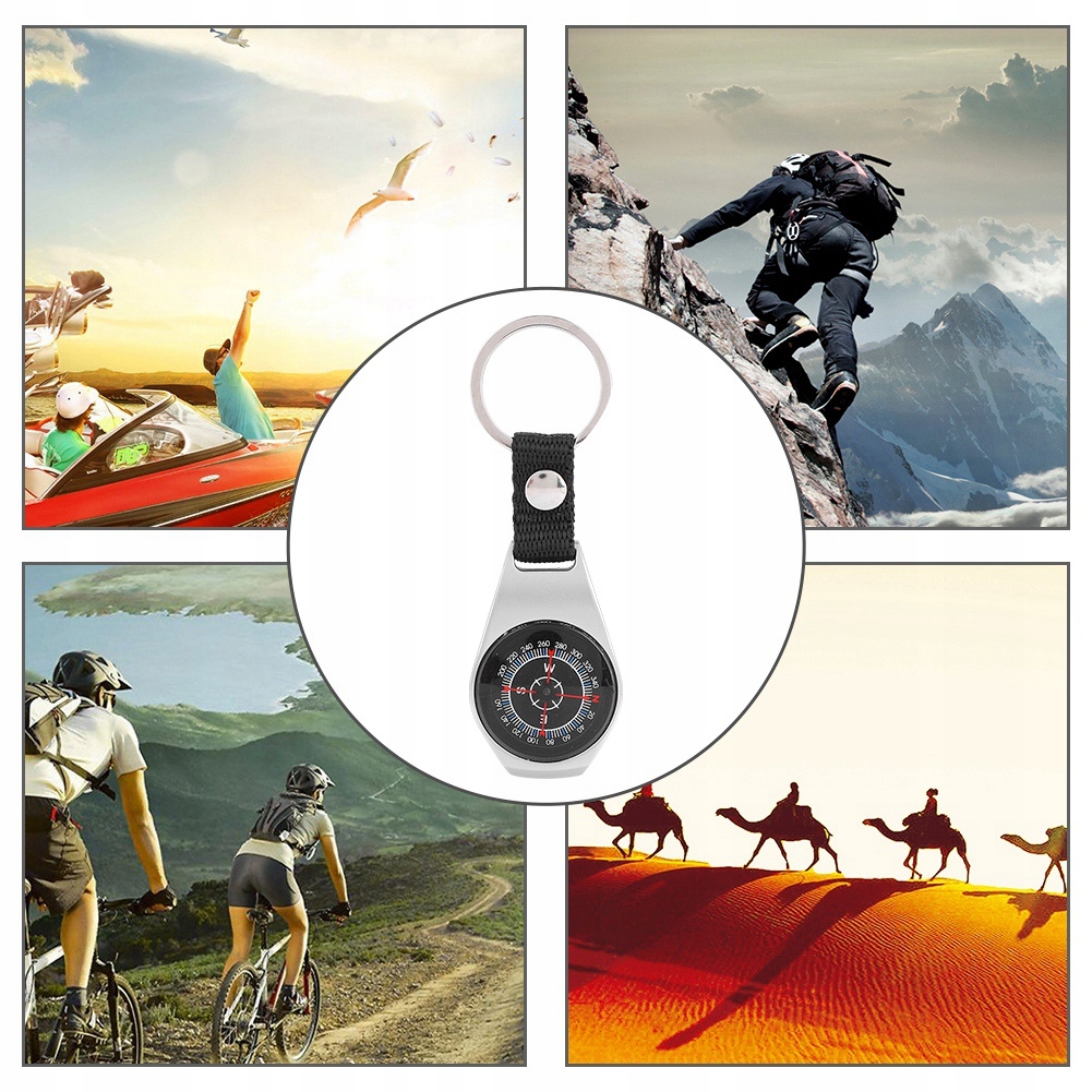 KOMPAS KIESZONKOWY BUSOLA BRELOK TURYSTYCZNY Model DC60-2A-2