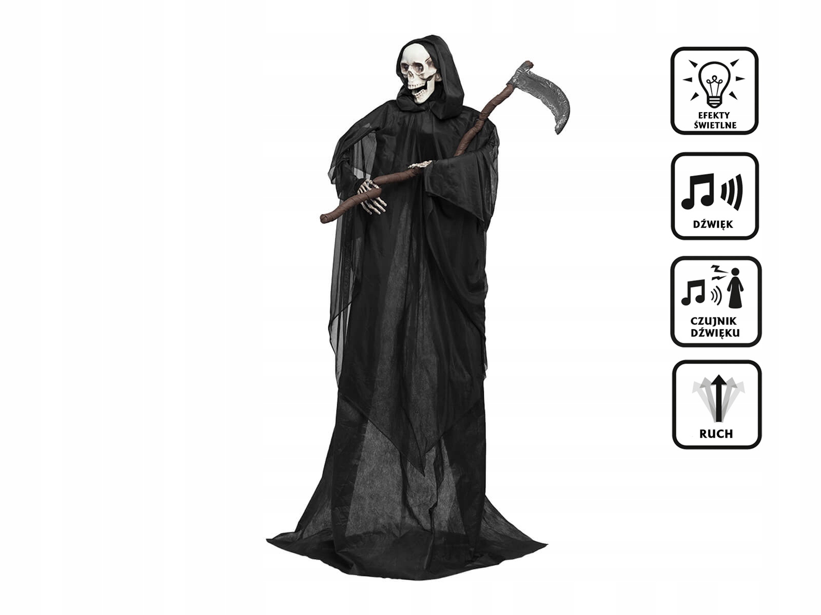 Dekorace Smrt s kosou 183 cm Halloween
